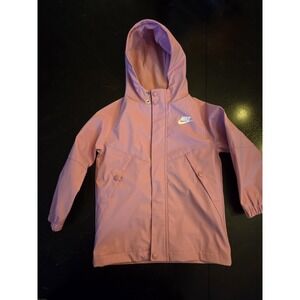 Nike Toddler Girls Zip Up Rain Jacket Pink 4T